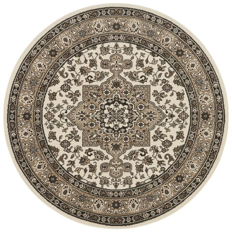 Hanse Home, Kruhový koberec Mirkan 104105 Beige, 160x160 (priemer) kruh, béžová, obývacia izba