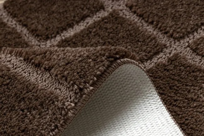 Kúpeľňový koberček SUPREME LINES línie, hnedý