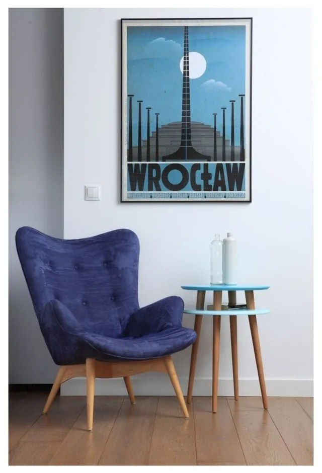 Grafitovosivý konferenčný stolík Ragaba UFO, Ø 45 cm