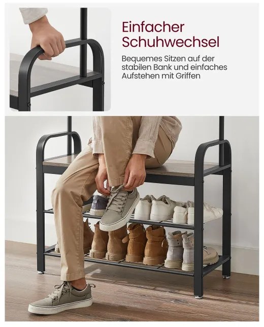 Vešiakový stojan s botníkom HSR400B02