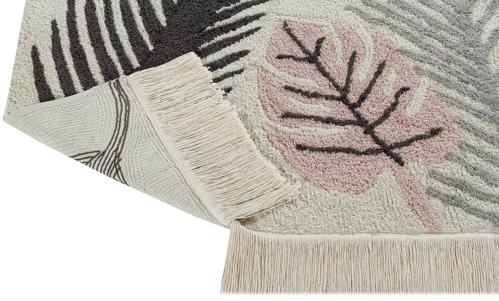 Ručne tkaný kusový koberec Tropical Pink, 140x200, viacfarebná, kancelária, Lorena Canals