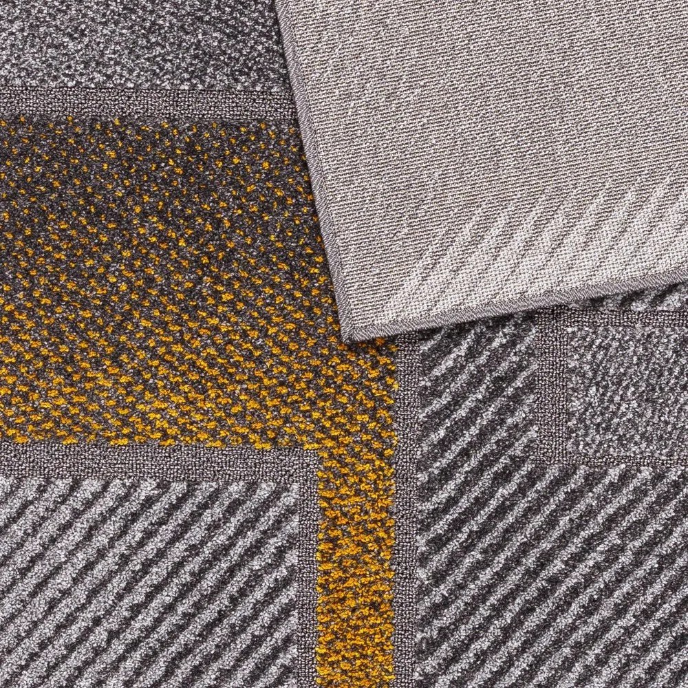 Koberec v okrovožltej a sivej farbe 133x190 cm Meteo – FD