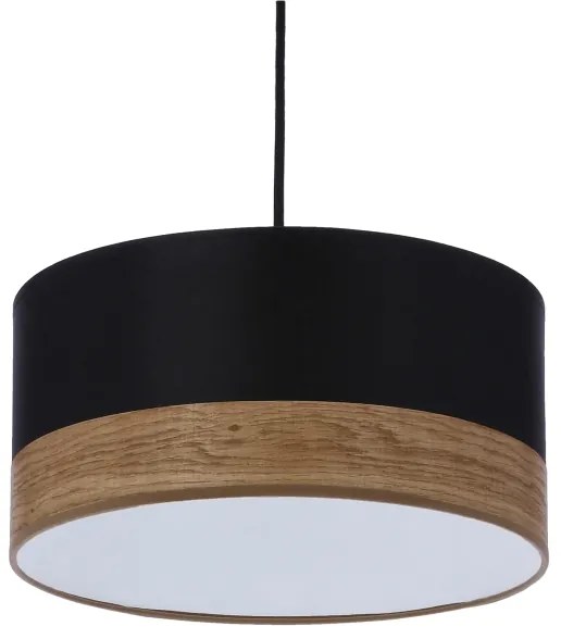 Luster na lanku PORTO 1xE27/60W/230V čierna/hnedá