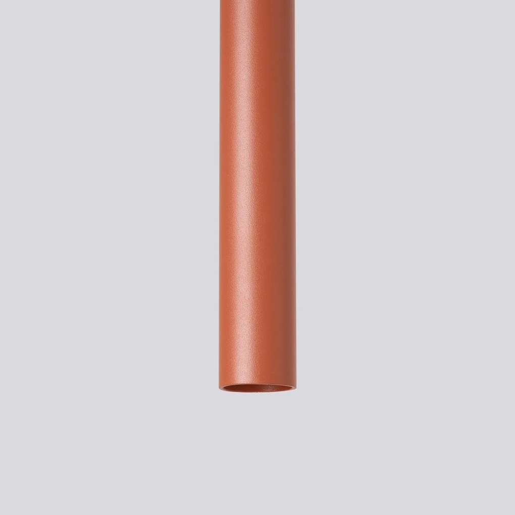 Závesné svietidlo Pastelo, 1x oranžové kovové tienidlo