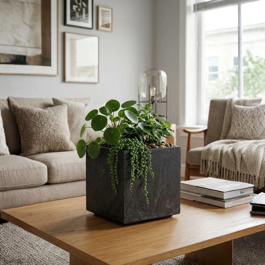 Květináč na kolečkách BETONIQUE 30x30 cm beton - výber z 8 prevedení