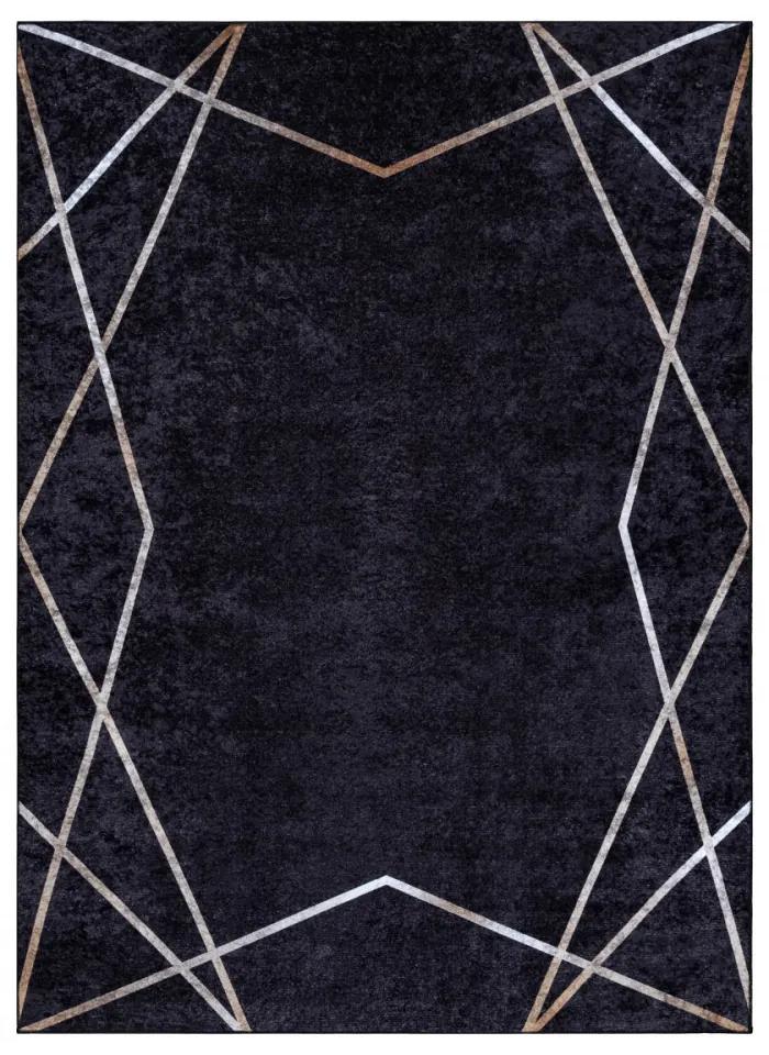Kusový koberec Alchie čierný 120x170cm
