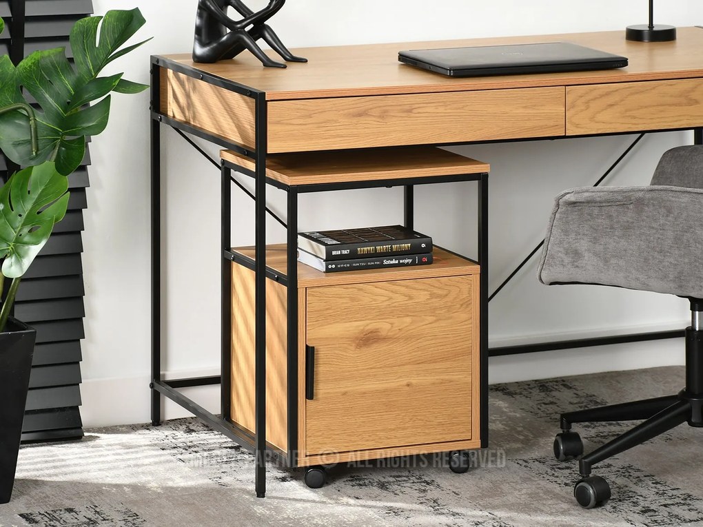 Skrinka Adlo (čierny dub + čierna). Akcia -16%. Vlastná spoľahlivá doprava až k Vám domov. 1111798