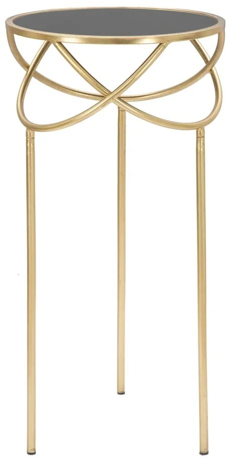 Okrúhly odkladací stolík so sklenenou doskou ø 40 cm Ring – Mauro Ferretti