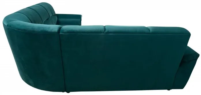 Rohová sedacia súprava MAX, ruže + hnedá (3995/105 + 2050/11)