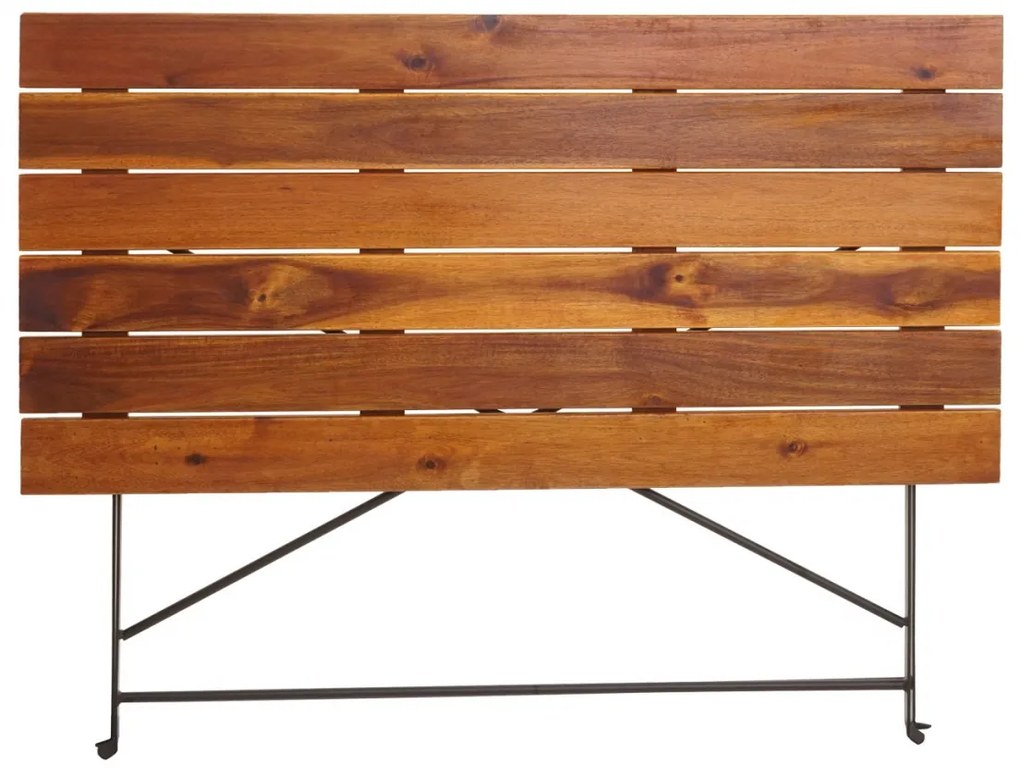 Záhradný stôl HWC-J40, skladací, akáciové drevo,120x60cm - hnedá