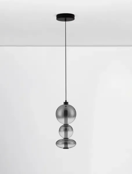 LED stmievateľné čierne-šedé moderné svietidlo Bally