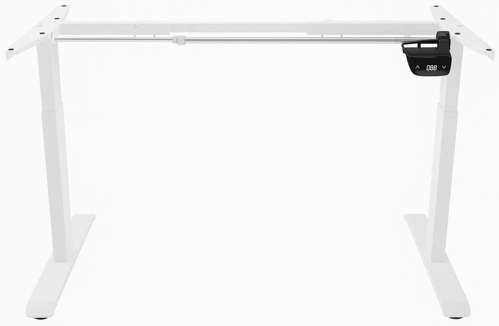 Herný stôl BR01 svetlohnedý s bielym rámom 140 cm