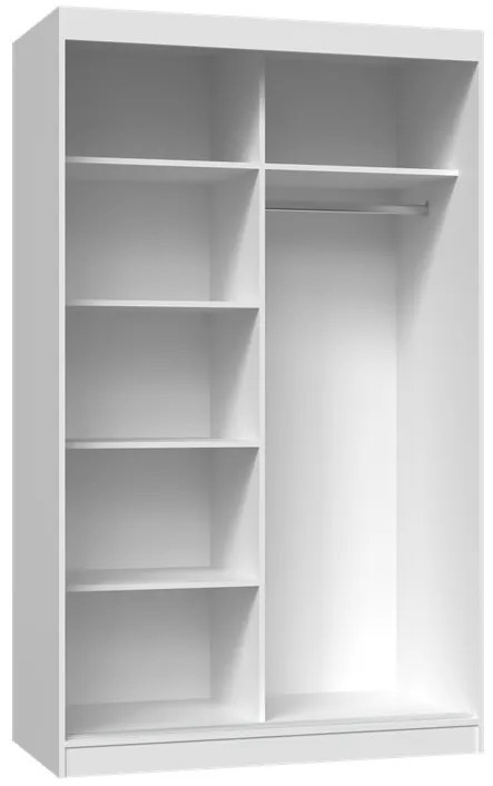 Šatní skříň IGA se zrcadlem 120 cm dub Sonoma