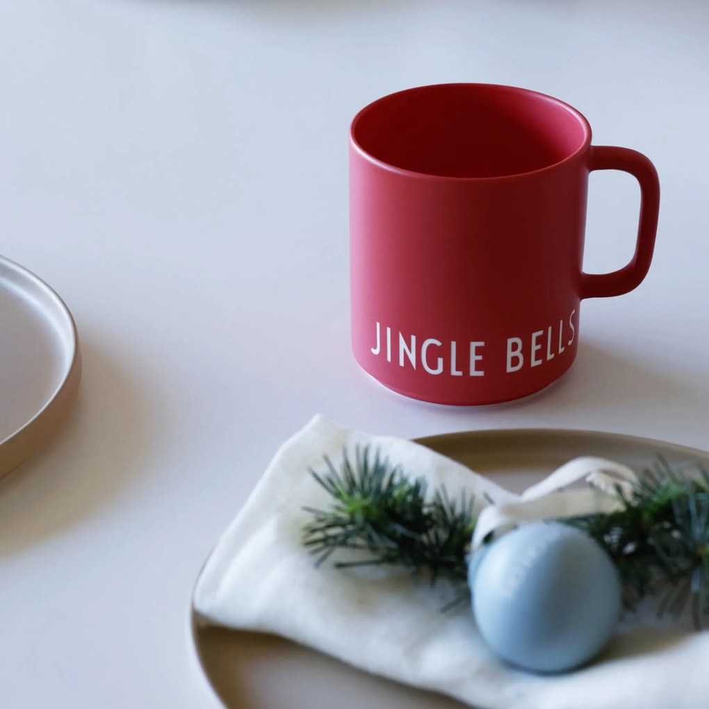 DESIGN LETTERS Porcelánový hrnček Jingle Bells 300 ml