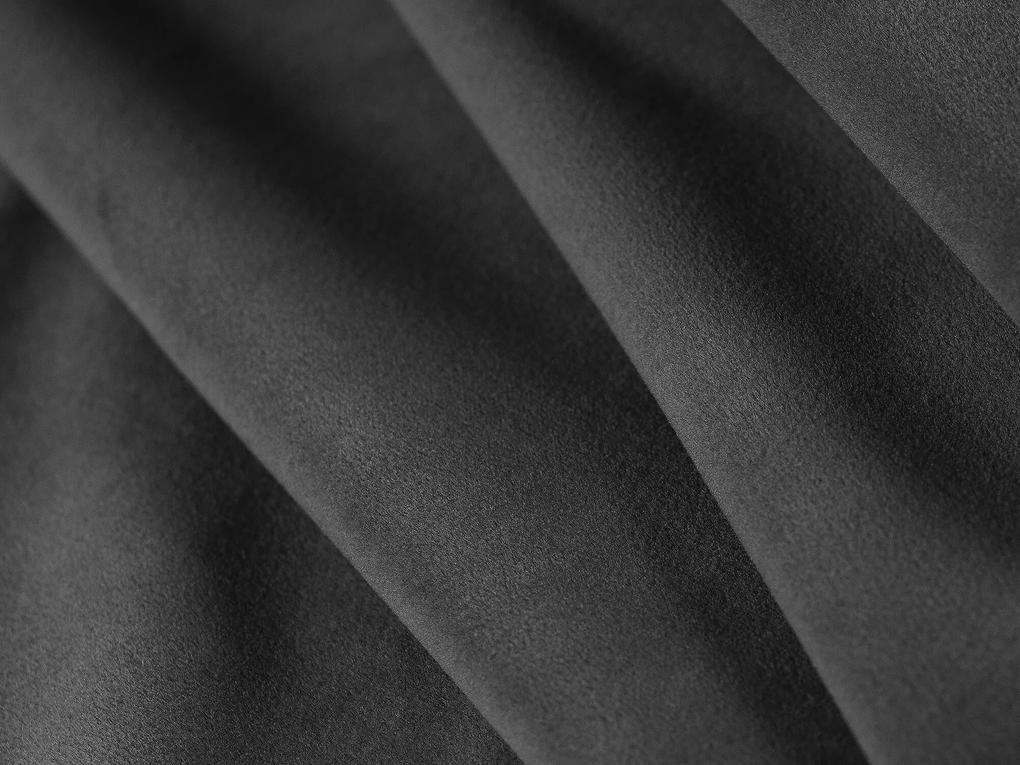 Päťmiestna rohová pohovka milany 248 cm zamat sivá MUZZA