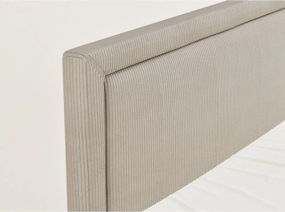 Béžová boxspring posteľ s úložným priestorom 160x200 cm Fresco – Maison de Rêve