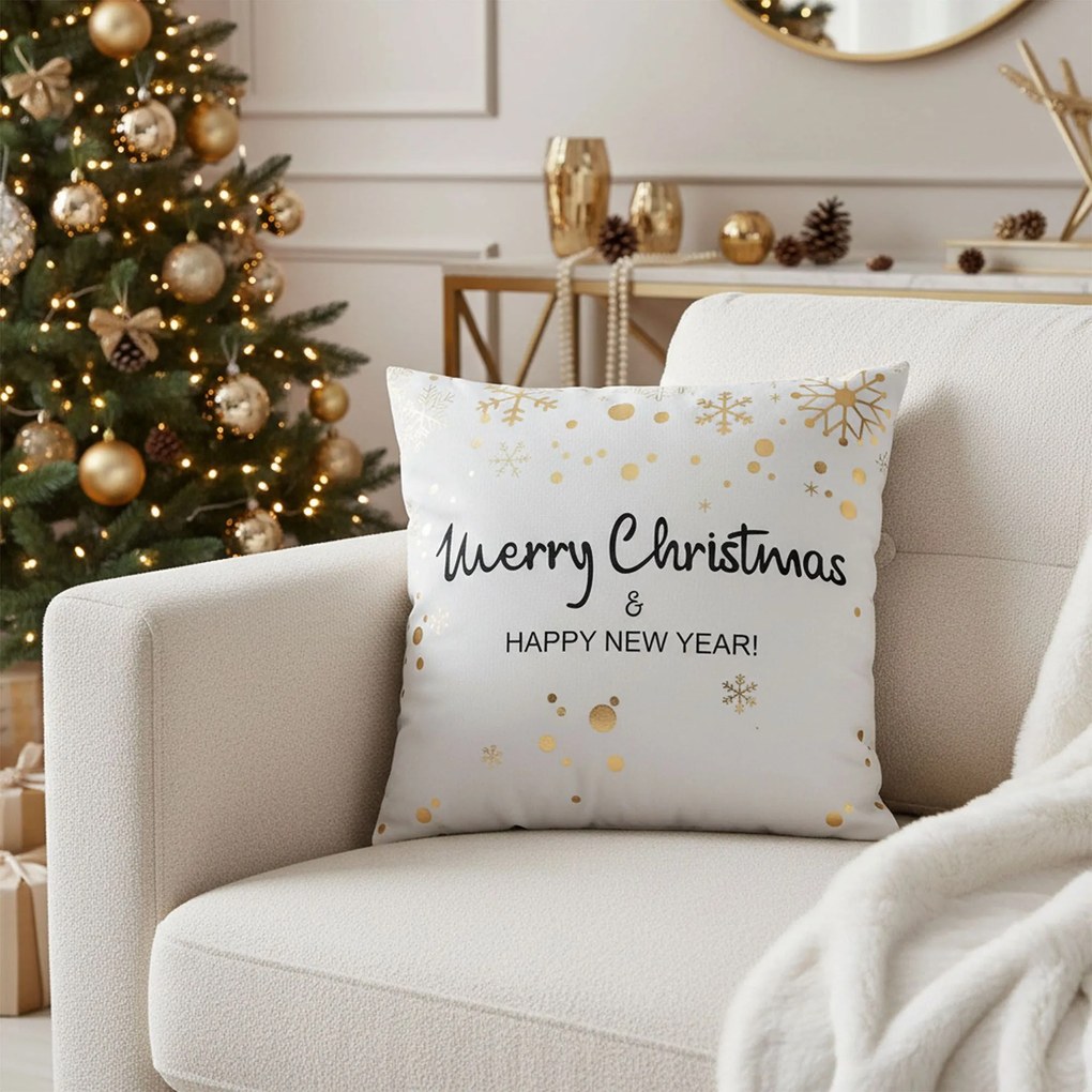 Tutumi Tutumi, obliečka na vankúš 45x45 cm, vzor BC06, biela, NAZ-88006