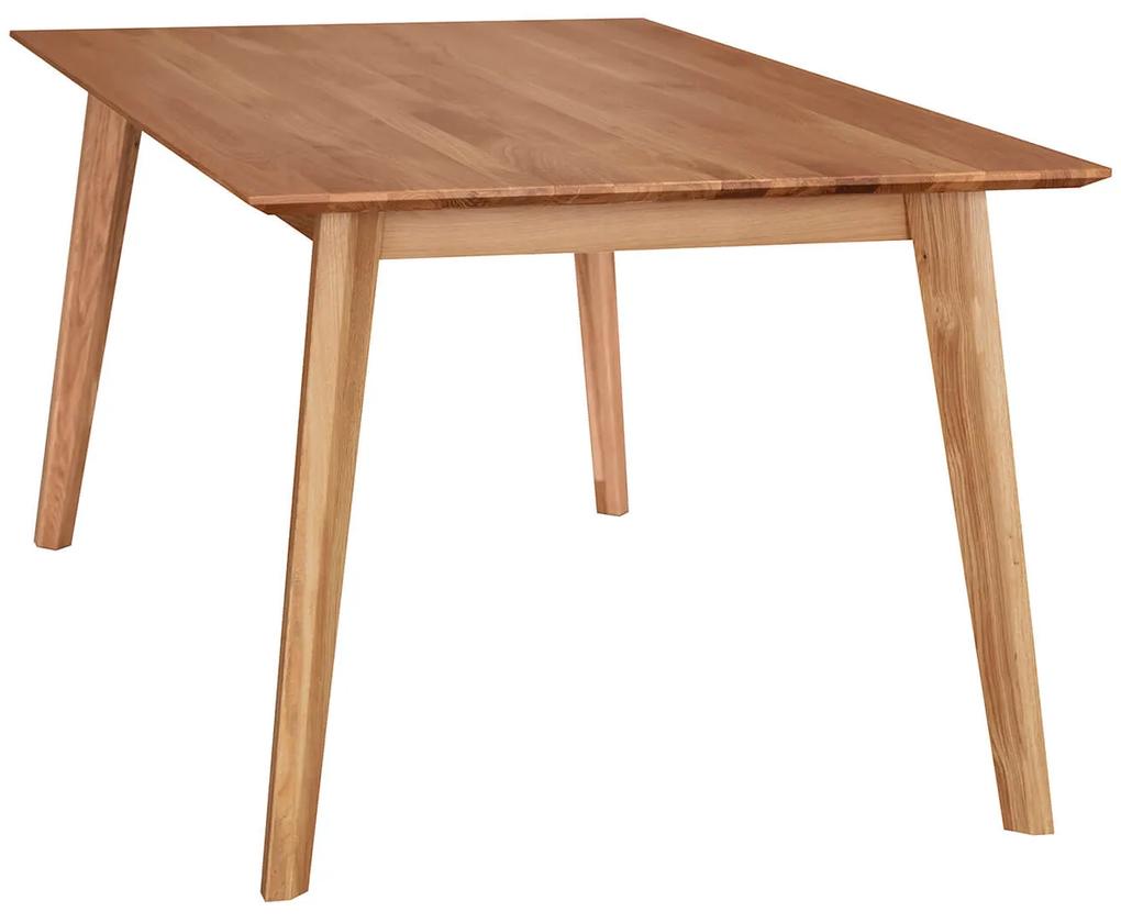 Dubový skladací stôl 95x160-245 cm Akron matný dub