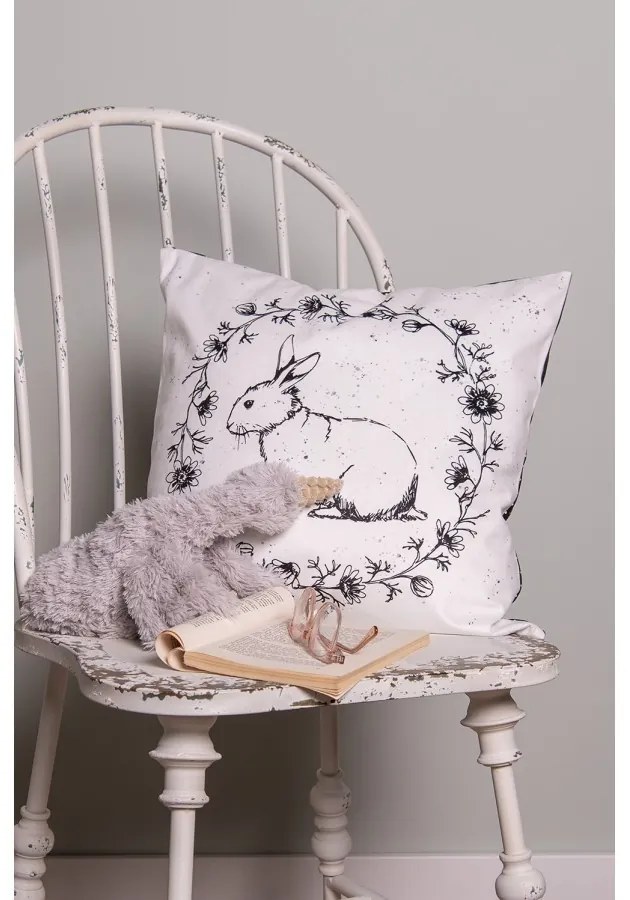 Obliečka na vankúš s králikom - 45*45cm