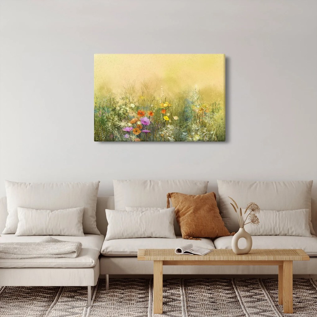 Obraz - Maľovaná lúka (90x60 cm)