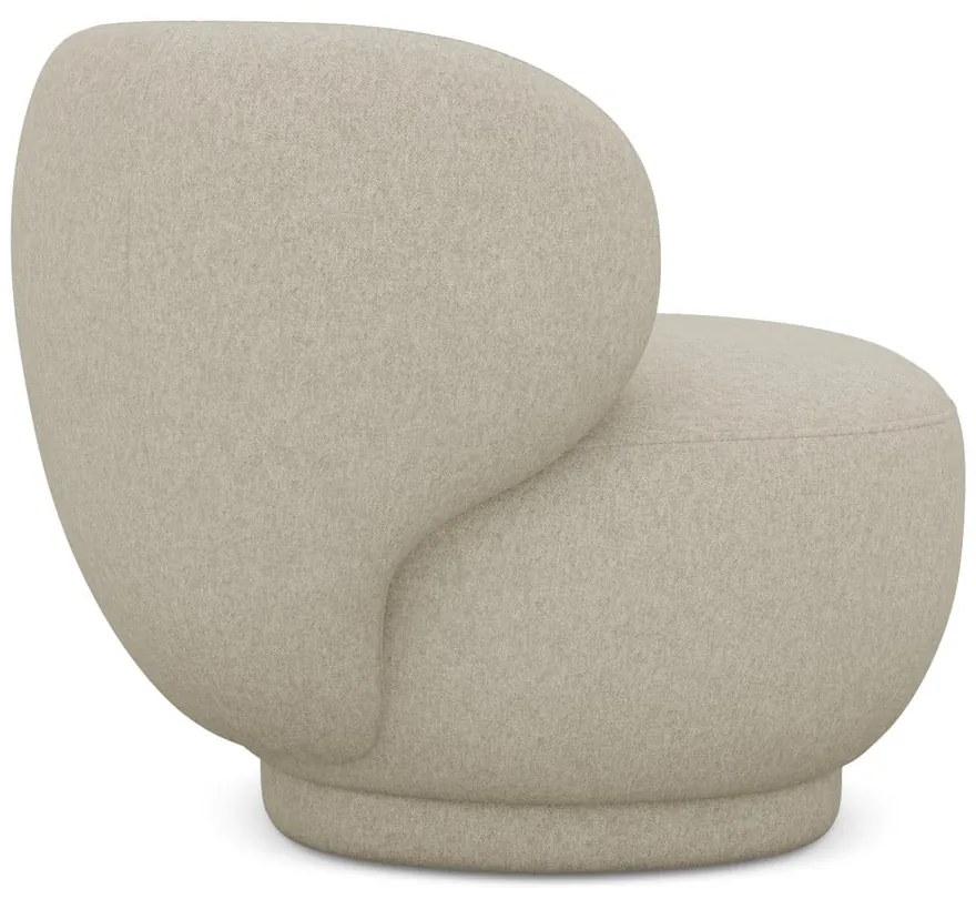 Béžové kreslo Hina – Makamii