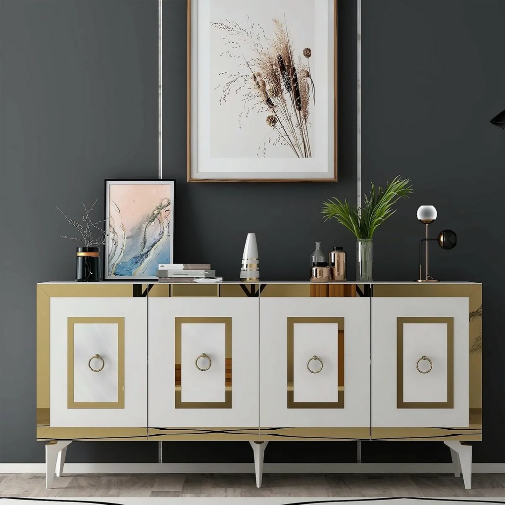 Skrinka Karya White and Gold