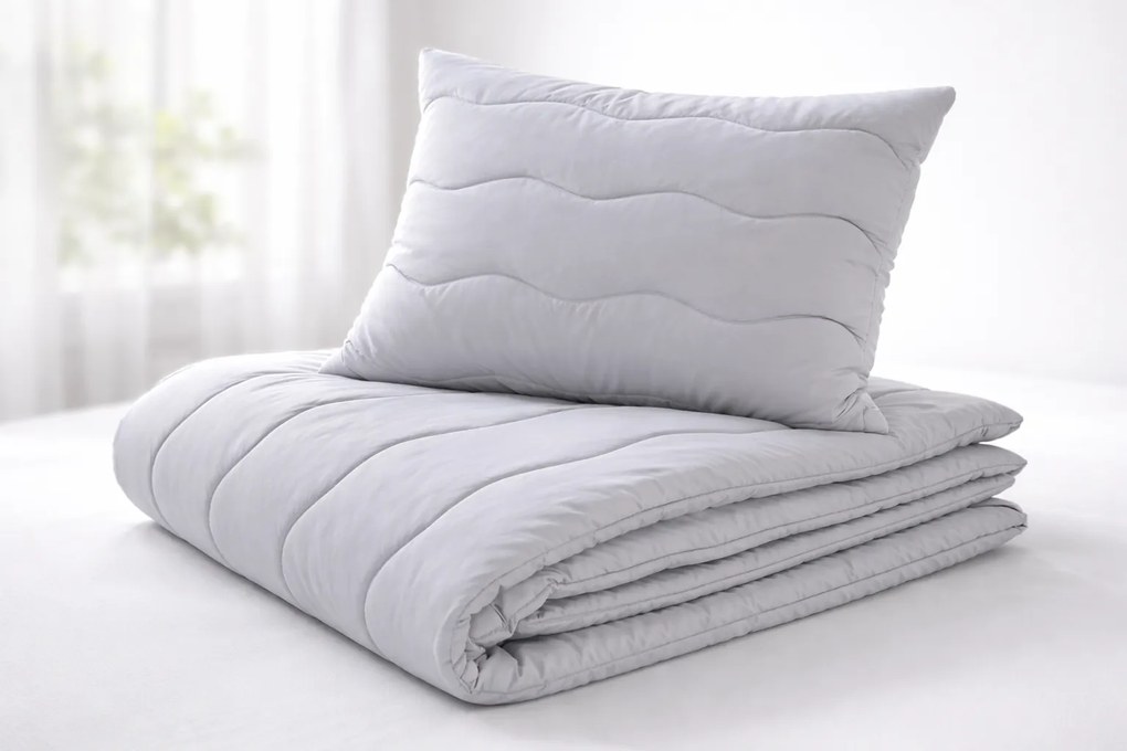 INTERMEDIC SK Celoročný set paplón + vankúš Medical Grey 140×200 / 70×90