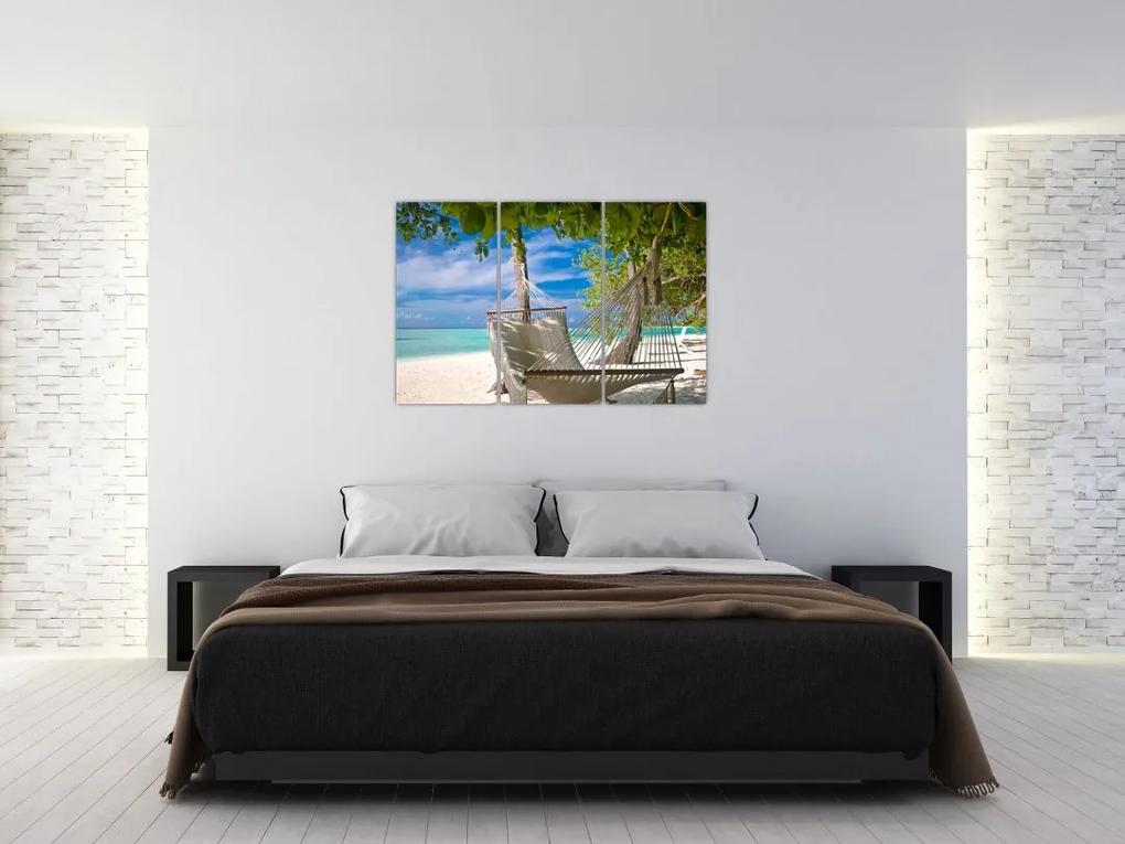 Obraz ležadla na pláži
