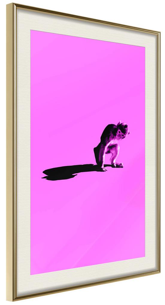 Artgeist Plagát - Little Monkey [Poster] Veľkosť: 40x60, Verzia: Zlatý rám
