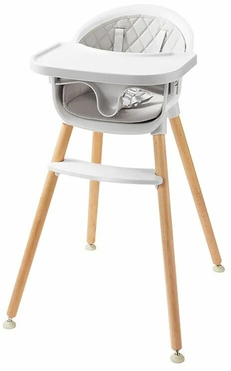 2Kids Toys Jedálenská stolička, sivá