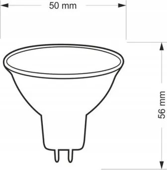 LED žiarovka 12V MR16 5W 4000K 400lm Denné svetlo Neutrálna