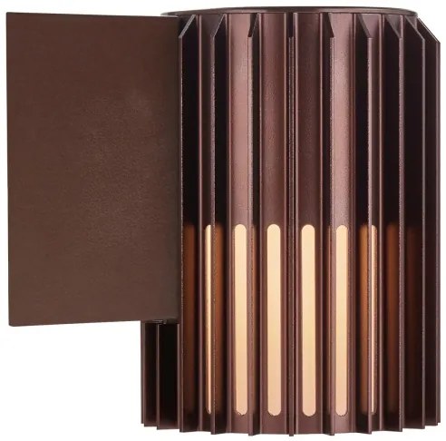 Nordlux - Vonkajšie nástenné svietidlo ALUDRA 1xE27/15W/230V hnedá