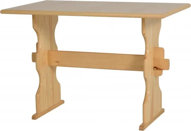 Rohový jedálenský komplet N2, prírodná / hnedooranžová