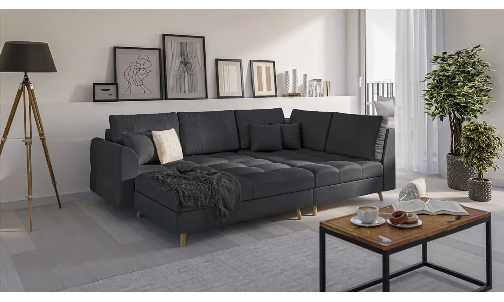 Tmavosivá podnožka Ariella – Ropez