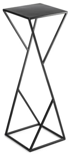 Stojan na kvety LOFT 70x23,5 cm čierna