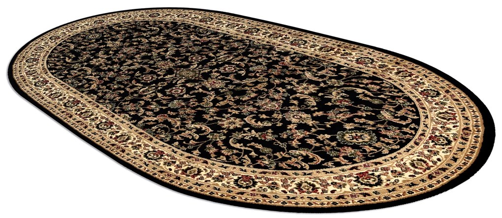 Koberec ROYAL ADR ovál model 1745 čierny