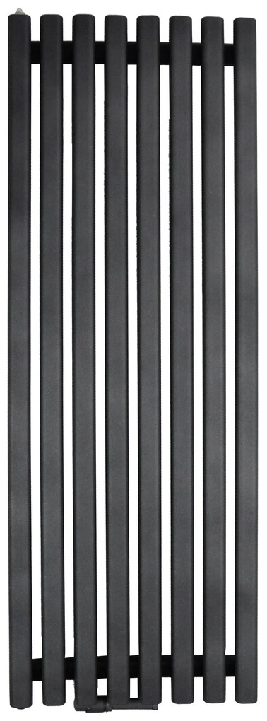 Regnis Lazur LA, vykurovacie teleso 540x1000mm so stredovým pripojením 50mm, 766W, čierna matná, LAZURLA/1000/540/D5/BLACK