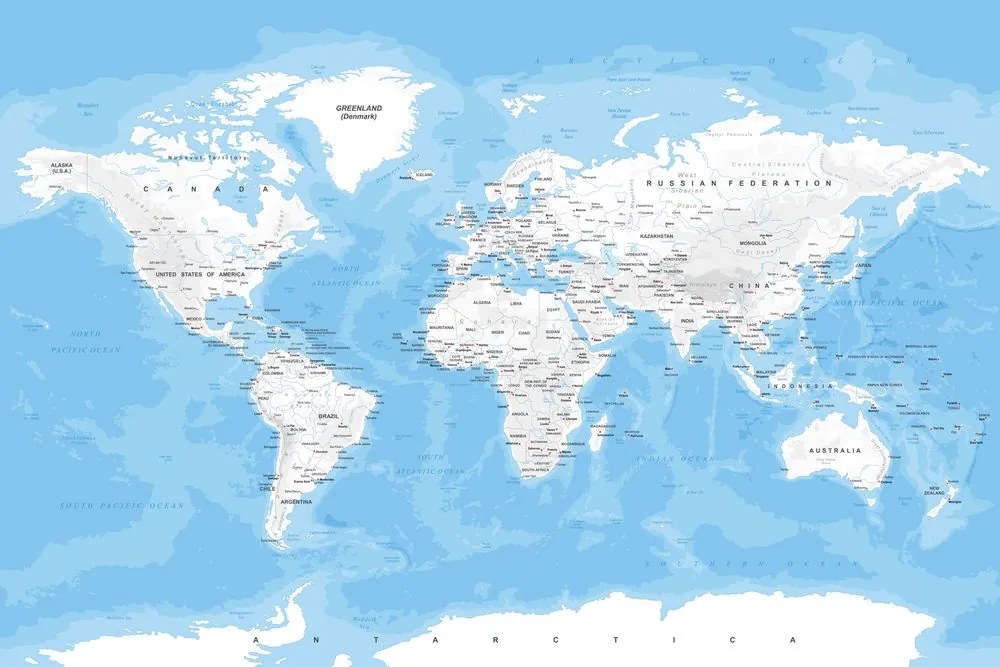 Obraz štýlová mapa sveta Varianta: 120x80