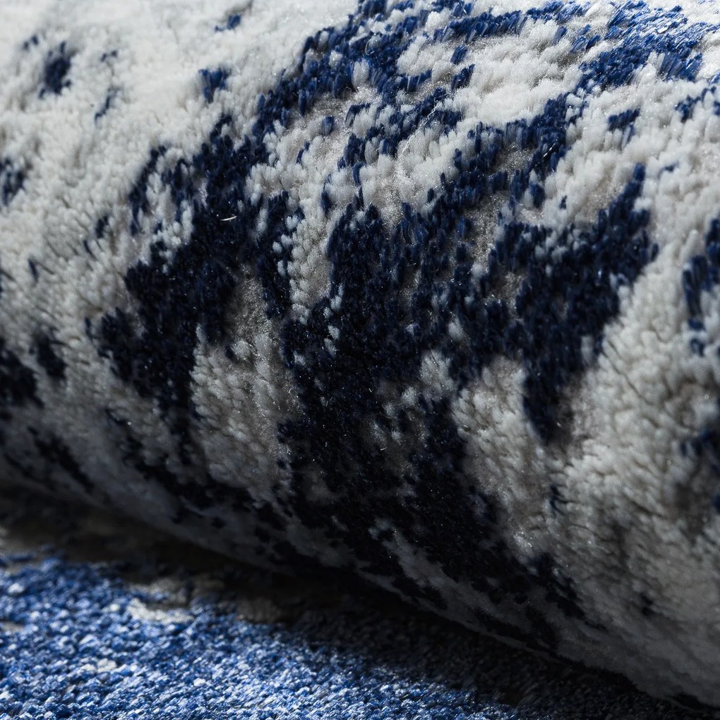 Dywany Łuszczów, Kusový koberec Allure 1959 white/blue, 160x220, modrá, kancelária