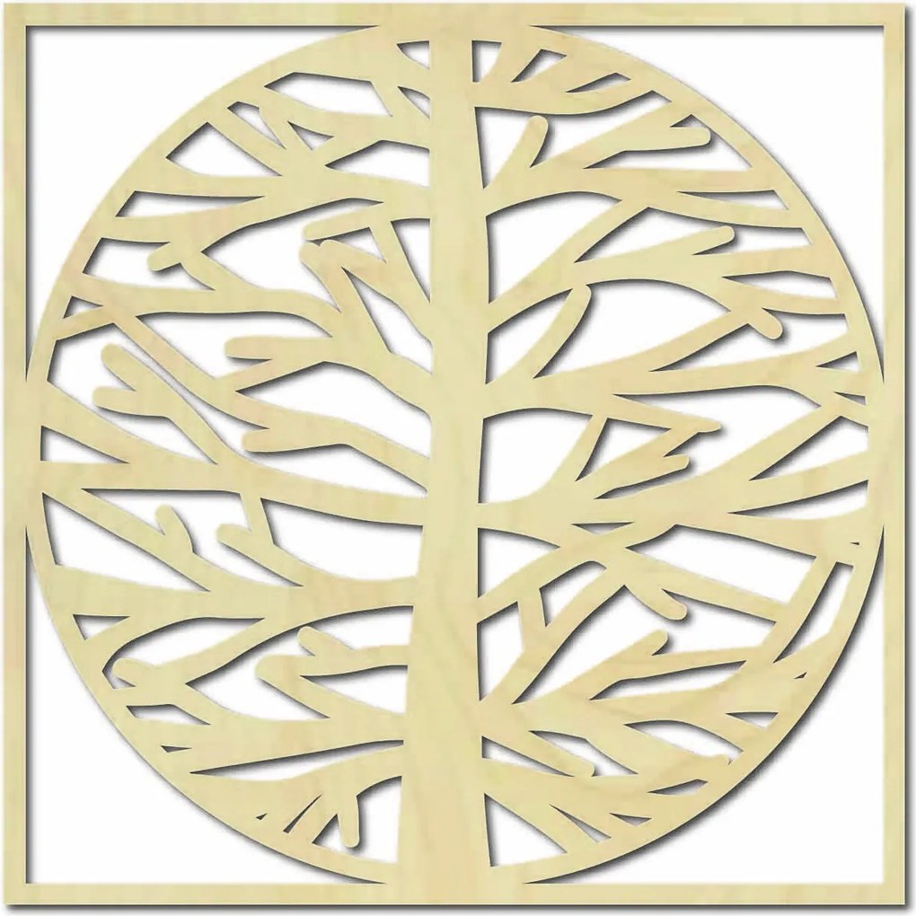 SENTOP | Obraz na stenu strom v ráme I SENTOP PR0372-A plywood tree of life