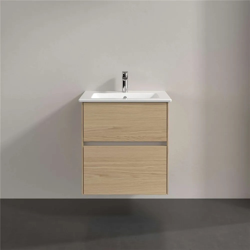 VILLEROY &amp; BOCH Collaro závesná skrinka pod umývadlo, 2 zásuvky, 561 x 480 x 610 mm, Nordic Oak, C14200VJ