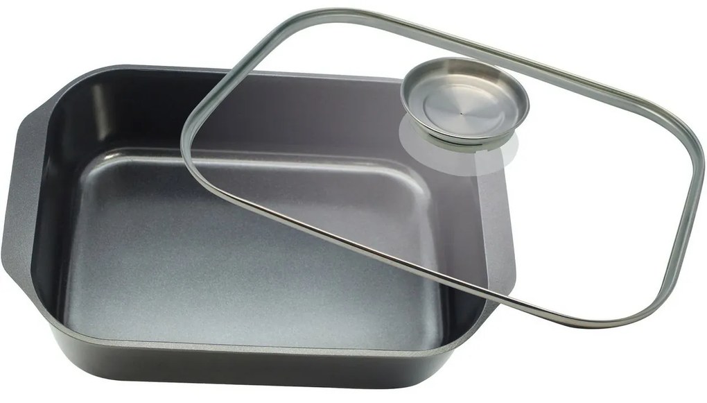 Elo 82840 Basic Pekáč so sklenenou pokrievkou a aróma úchytom Raffinesse 40 x 26 cm