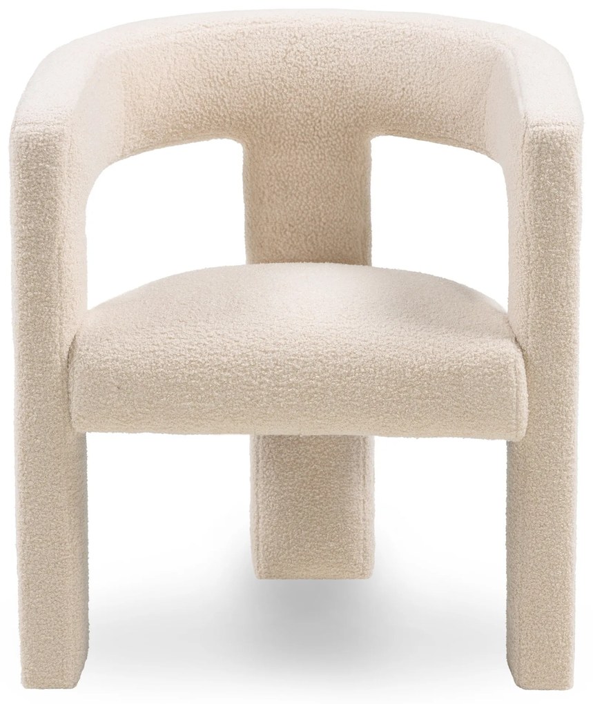 Dizajnové kreslo Lory bouclé béžové