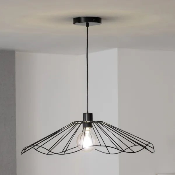 Brilagi - LED luster na lanku CERIA WIRE 1xE27/40W/230V priemer 60 cm čierna