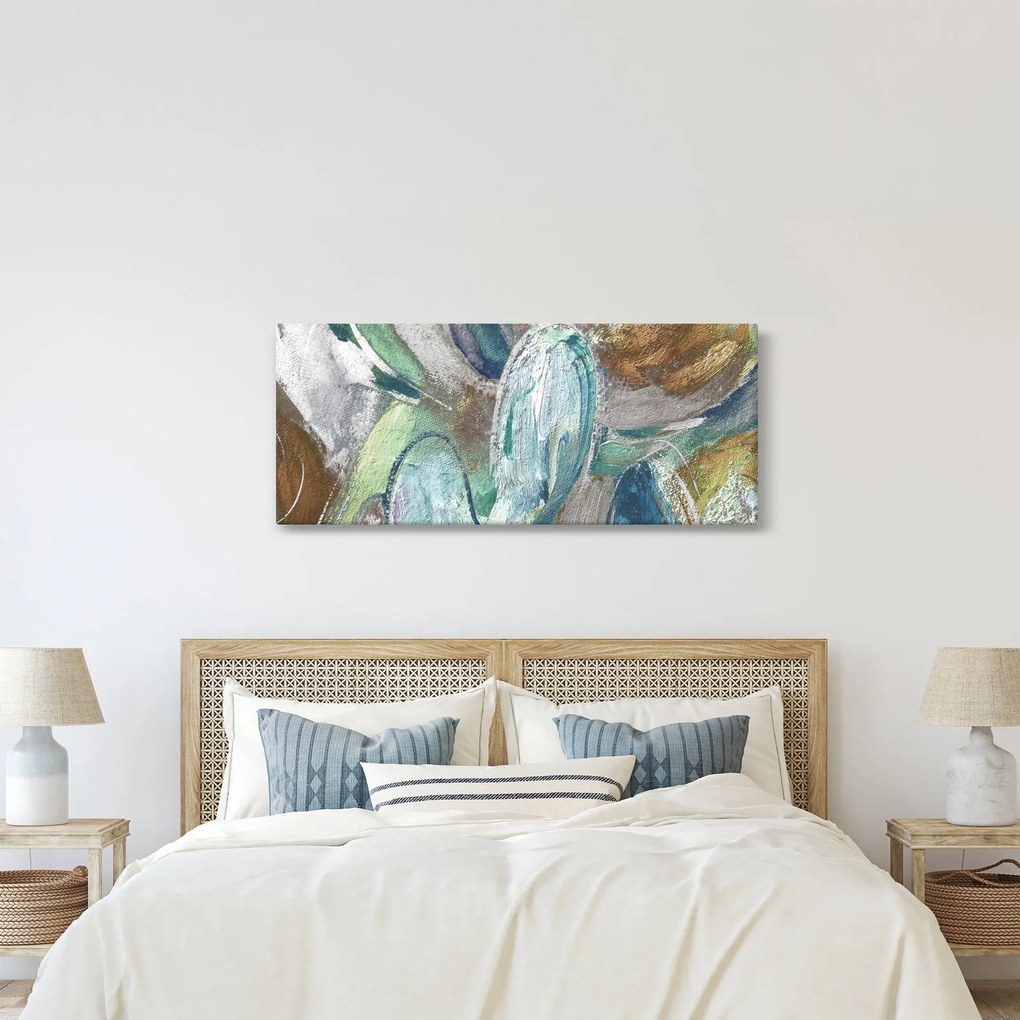 Obraz - Abstraktné maľba postavy (120x50 cm)