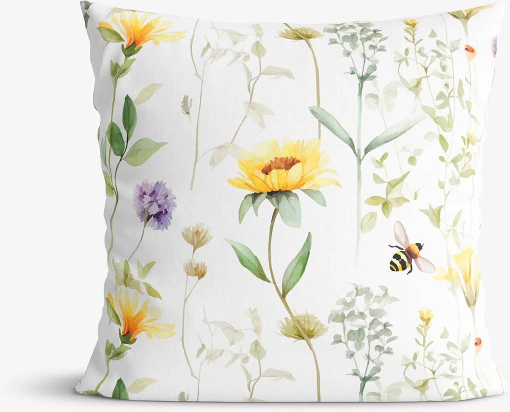 Goldea dekoračná obliečka na vankúš - lúčny svet 50 x 50 cm