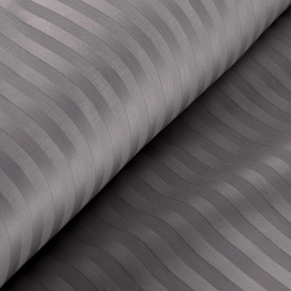 SATÉNOVÉ OBLIEČKY VERA 200X220 CM, 2 KS 70X80 CM SIVÉ