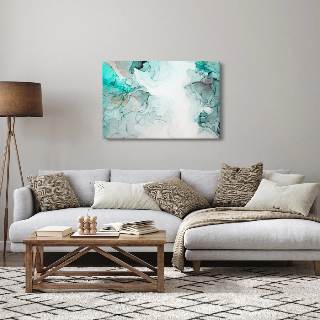 Obraz - Atramentová abstrakcia 2 (90x60 cm)