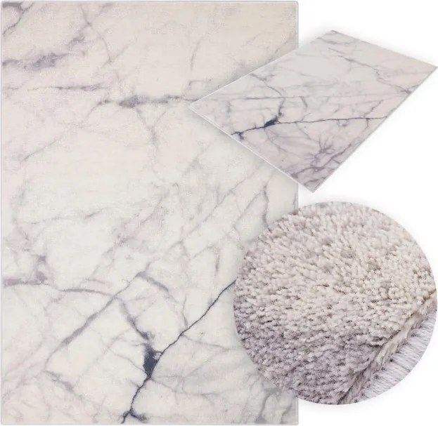 Koberec Agnella Isfahan Marmur svetlosivý