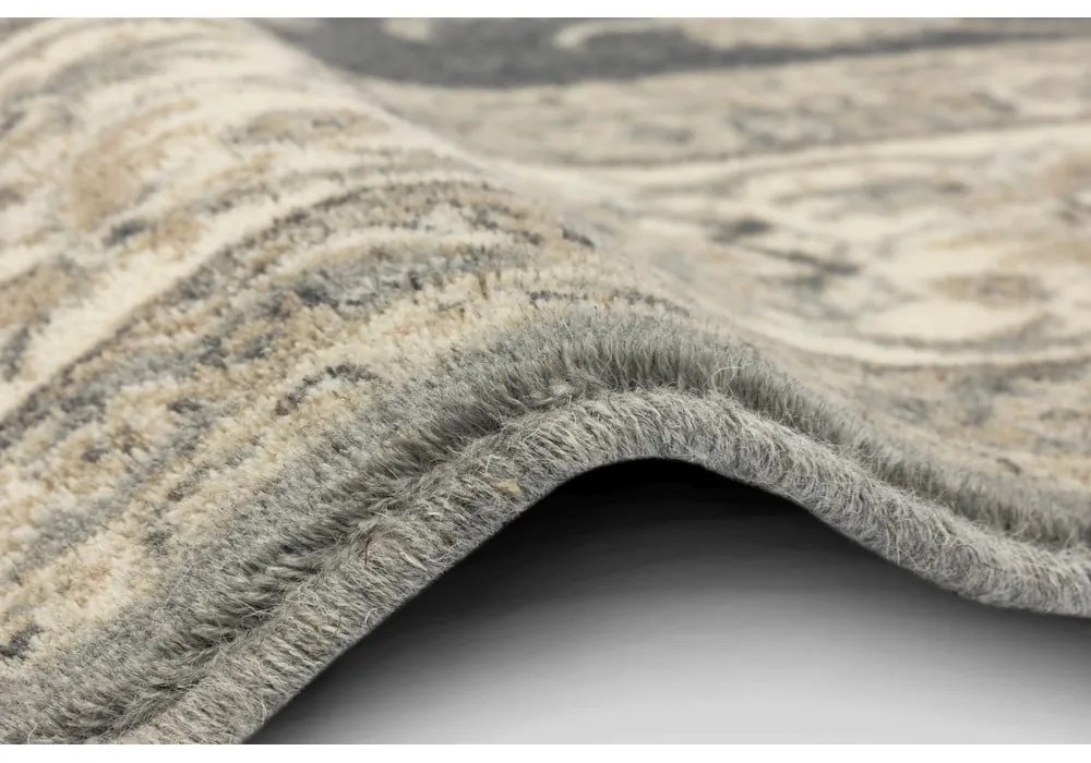 Sivý vlnený koberec 133x180 cm Beatrice – Agnella